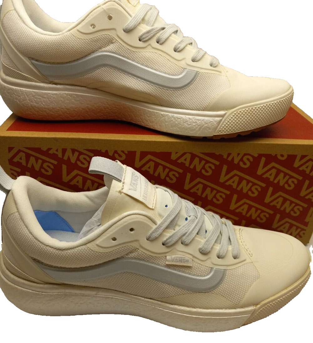Vans Ultrarange Exo White Marshmallow Abalone Silver Womens Sz 8.5 Shoes